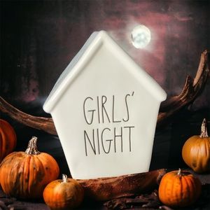 Rae Dunn GIRL’S NIGHT piggy bank ceramic decor